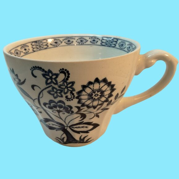 J & G Meakin Other - J G Meakin Blue White Floral Teacup Nordic Vintage Ceramic Cup